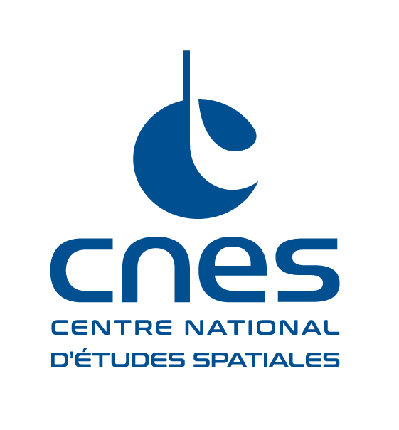 logo CNES carré bleu