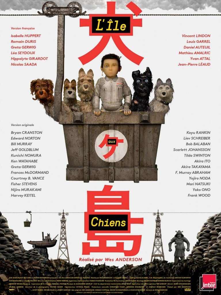 Affiche du film L'Île aux chiens de Wes Anderson