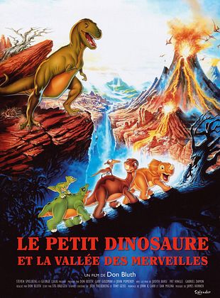 Affiche du film Le Petit dinosaure et la vallée des merveilles de Don Bluth